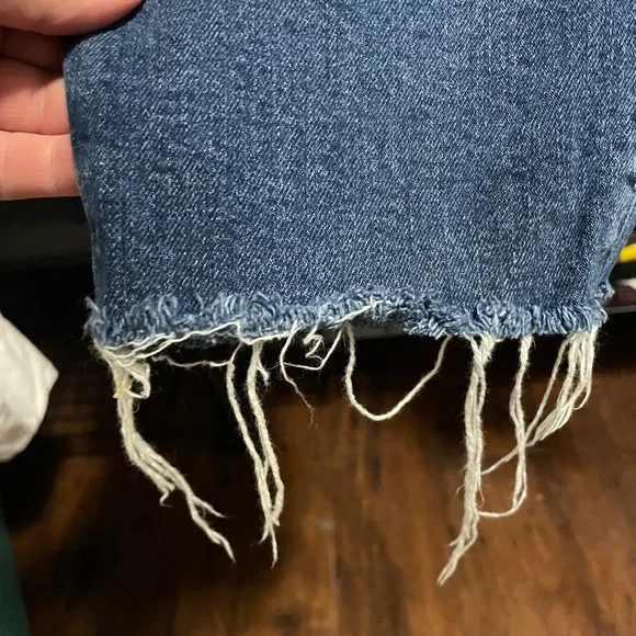 Womans Blue Distressed Jeans - Picture 7 of 11